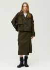 [시즌오프]언밸런스 버클 포인트 미디 스커트_DARK KHAKI_5