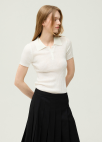 [시즌오프]슬림 골지 카라 풀오버_WHITE_8