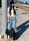 [Exclusive]포켓포인트 와이드 데님 팬츠_BLUE_38