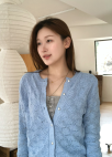 [Exclusive] 크로셰 가디건_SKY BLUE_4