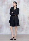 배색 스티치 테일러드 데님 자켓_DARK NAVY_5