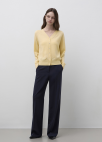 브이넥 울 블랜드 가디건_LIGHT YELLOW_7