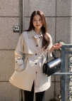[Exclusive]벨티드 하프 트렌치 코트_LIGHT BEIGE_5