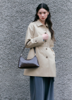 [Exclusive]벨티드 하프 트렌치 코트_LIGHT BEIGE_16