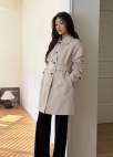 [Exclusive]벨티드 하프 트렌치 코트_LIGHT BEIGE_6