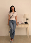 드레이프 반팔 티셔츠_IVORY_13