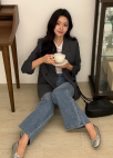 드레이프 반팔 티셔츠_IVORY_14