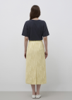 텍스처 블록 H라인 스커트_YELLOW_7