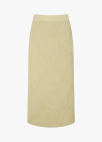 텍스처 블록 H라인 스커트_YELLOW_12