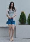 [Exclusive] 스트라이프 텍스쳐 루즈핏 셔츠 블라우스_LIGHT BEIGE_12