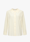 [Exclusive] 스트라이프 텍스쳐 루즈핏 셔츠 블라우스_LIGHT BEIGE_19