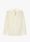 [Exclusive] 스트라이프 텍스쳐 루즈핏 셔츠 블라우스_LIGHT BEIGE_20