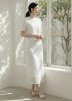 프린지 텍스쳐 스커트_CREAM_8