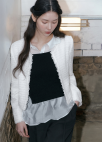 [Exclusive]블라우스 레이어드 니트탑_BLACK_11