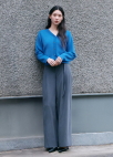 [Exclusive]벨티드 와이드 슬랙스_DARK GREY_6