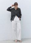 투버튼 하이웨이스트 데님 팬츠_WHITE_14