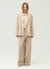 [시즌오프]투턱 세미 와이드 팬츠_LIGHT BEIGE_5