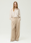 [시즌오프]투턱 세미 와이드 팬츠_LIGHT BEIGE_7