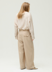 [시즌오프]투턱 세미 와이드 팬츠_LIGHT BEIGE_9