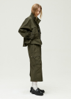 [시즌오프]캐주얼 H라인 밴딩 스커트_KHAKI_8