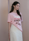 [Exclusive]하트 그래픽 레터링 프린트 티셔츠_PINK_9