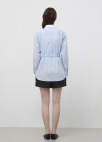 [Exclusive]배색 카라 스트라이프 스트링 셔츠_BLUE_8