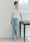 [Exclusive]워싱 와이드 턱 데님 팬츠_SKY BLUE_6