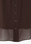 프릴 실크 블라우스_DARK BROWN_13