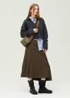 모던 실루엣 버클 숄더백_KHAKI_7