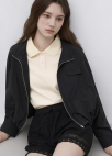 [Exclusive]볼륨 슬리브 카라 티셔츠_CREAM_9