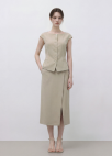 랩 슬릿 스커트_BEIGE_6