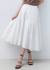 패널 플레어 스커트_WHITE_6