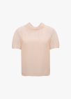 [Exclusive]하프 슬리브 시어 블라우스_LIGHT PINK_30