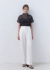 [Exclusive]하이넥 시어 레이어드 블라우스_DARK GREY_5