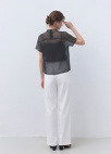 [Exclusive]하이넥 시어 레이어드 블라우스_DARK GREY_8