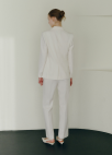 [BRIDE]슬림 부츠컷 울 팬츠_CREAM_7