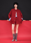 [시즌오프]헤링본 V패턴 스커트_RED_5