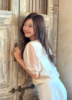 시어 메탈 퍼프 슬리브 니트탑_BEIGE_5