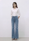 돌먼 슬리브 페플럼 블라우스_WHITE_7