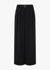 벨티드 턱 와이드 팬츠_BLACK_4