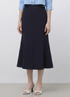 머메이드 슬릿 스커트_DARK NAVY_8