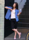 [Exclusive]리본 포인트 슬림핏 카프리 팬츠_BLACK_24