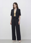 로고 장식 포인트 팬츠_DARK NAVY_9