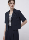 포켓 포인트 크롭 자켓_DARK NAVY_5