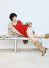 [시즌오프]스커트 레이어드 투턱 팬츠_LIGHT BEIGE_9