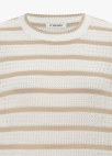 [Exclusive]스트라이프 크로쉐 니트 탑_BEIGE_14