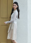 [Exclusive]사이드 매듭 셔츠 원피스_BEIGE_11