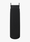 칼라 스티치 슬리브리스 롱 드레스_BLACK_15