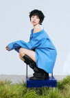 [시즌오프]배색 리브넥 져지 레이어드 셔츠_BLUE_8