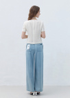 턱 와이드 데님 밴딩 팬츠_BLUE_12